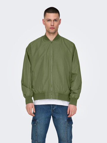 Only & Sons Демисезонная куртка 'ONSGavin' в Зеленый: спереди