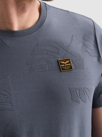T-Shirt 'T-shirt with allover jacquard pattern' PME Legend en bleu