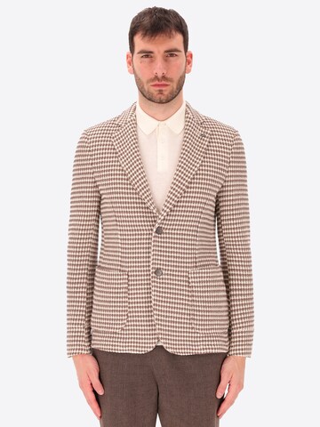 Coupe regular Veste de costume Distretto12 en marron : devant