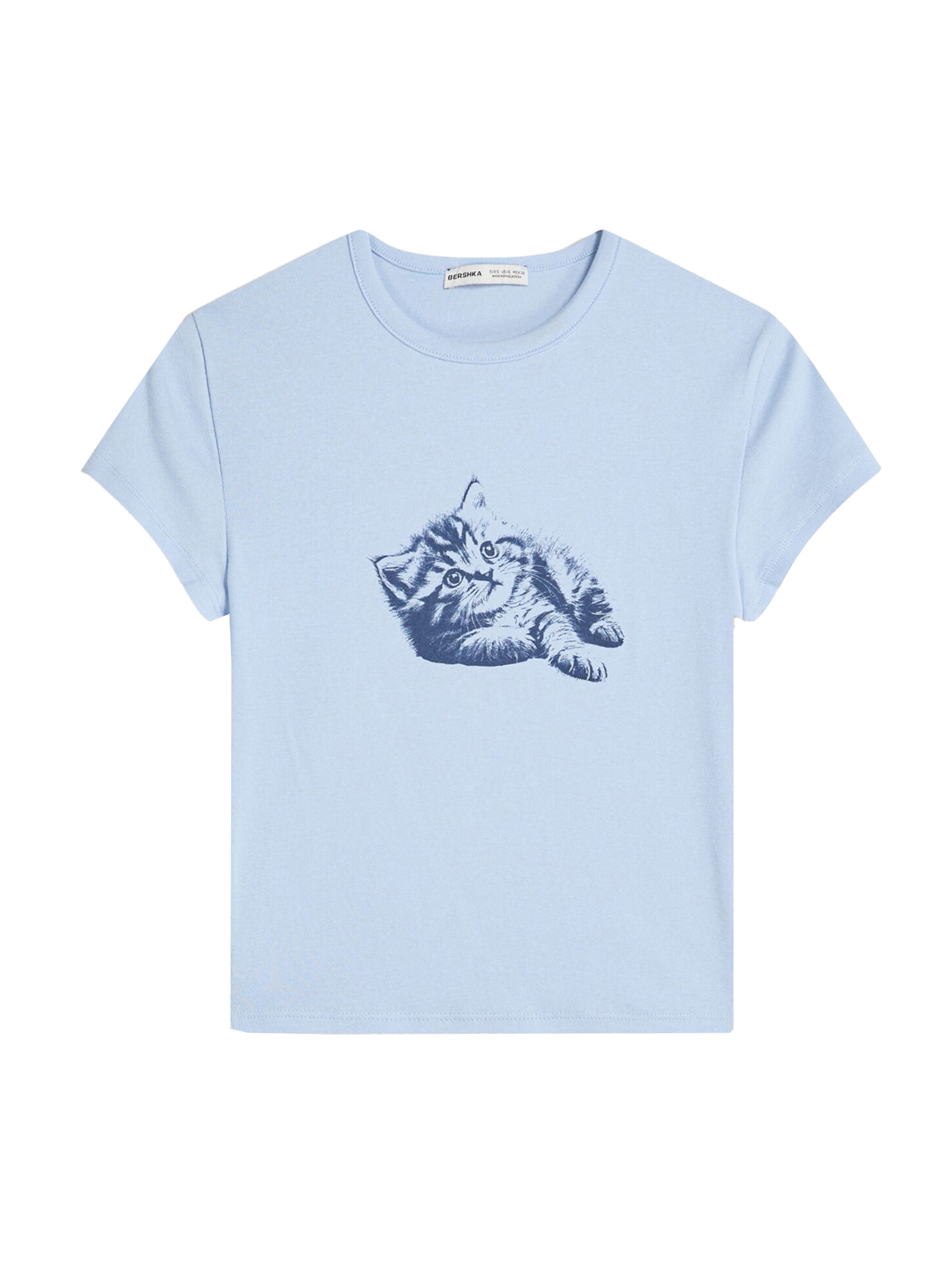 Bershka Póló - fehér: elől