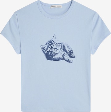 T-shirt Bershka en blanc : devant