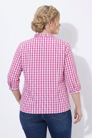 Ulla Popken Trachtenbluse in Pink