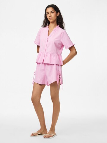 PIECES Regular Broek 'PCAlma' in Roze