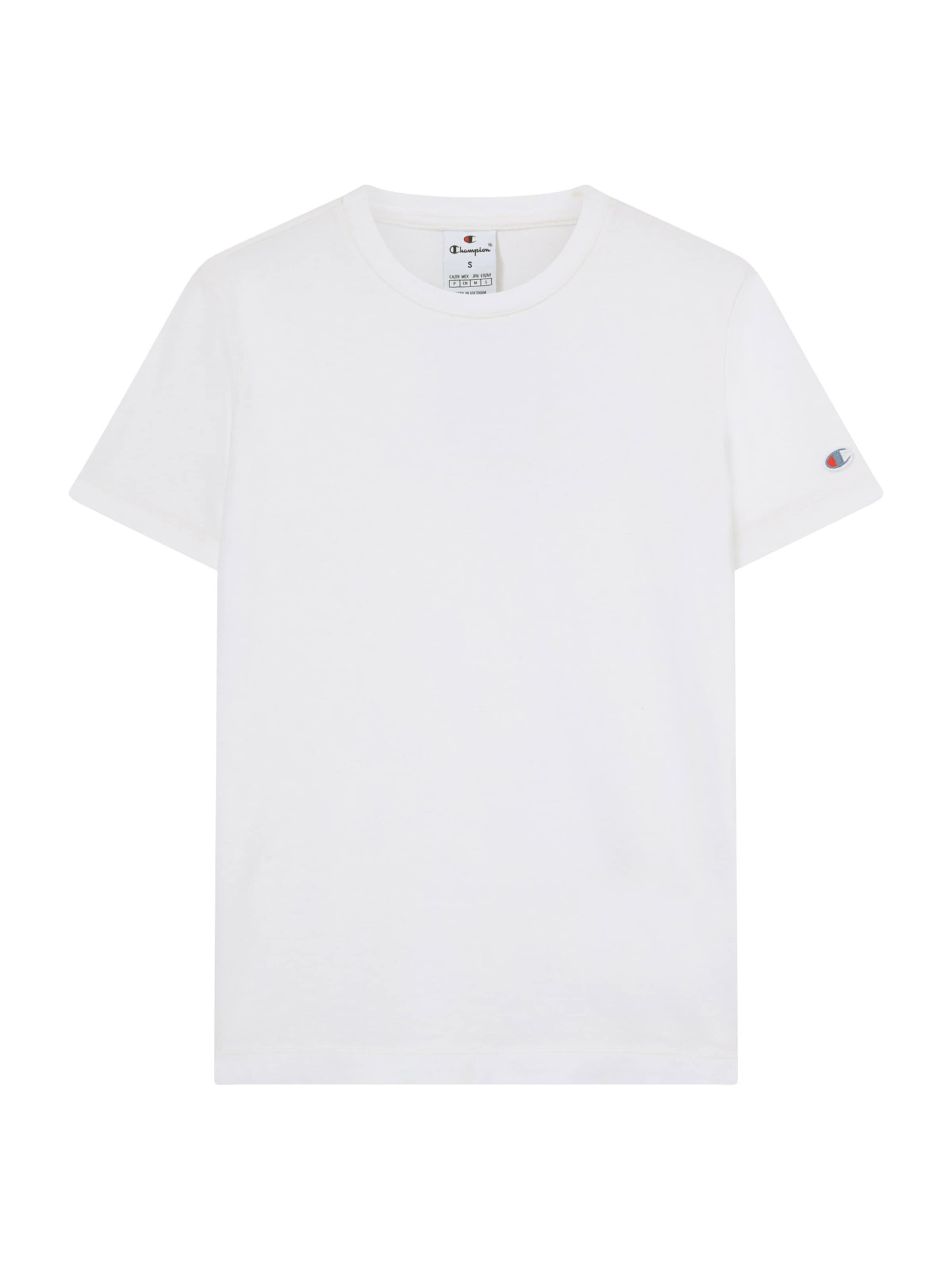 Champion Authentic Athletic Apparel Тениска в бяло: отпред