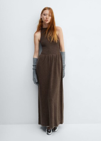 MANGO Knitted dress 'Sasha' in Brown