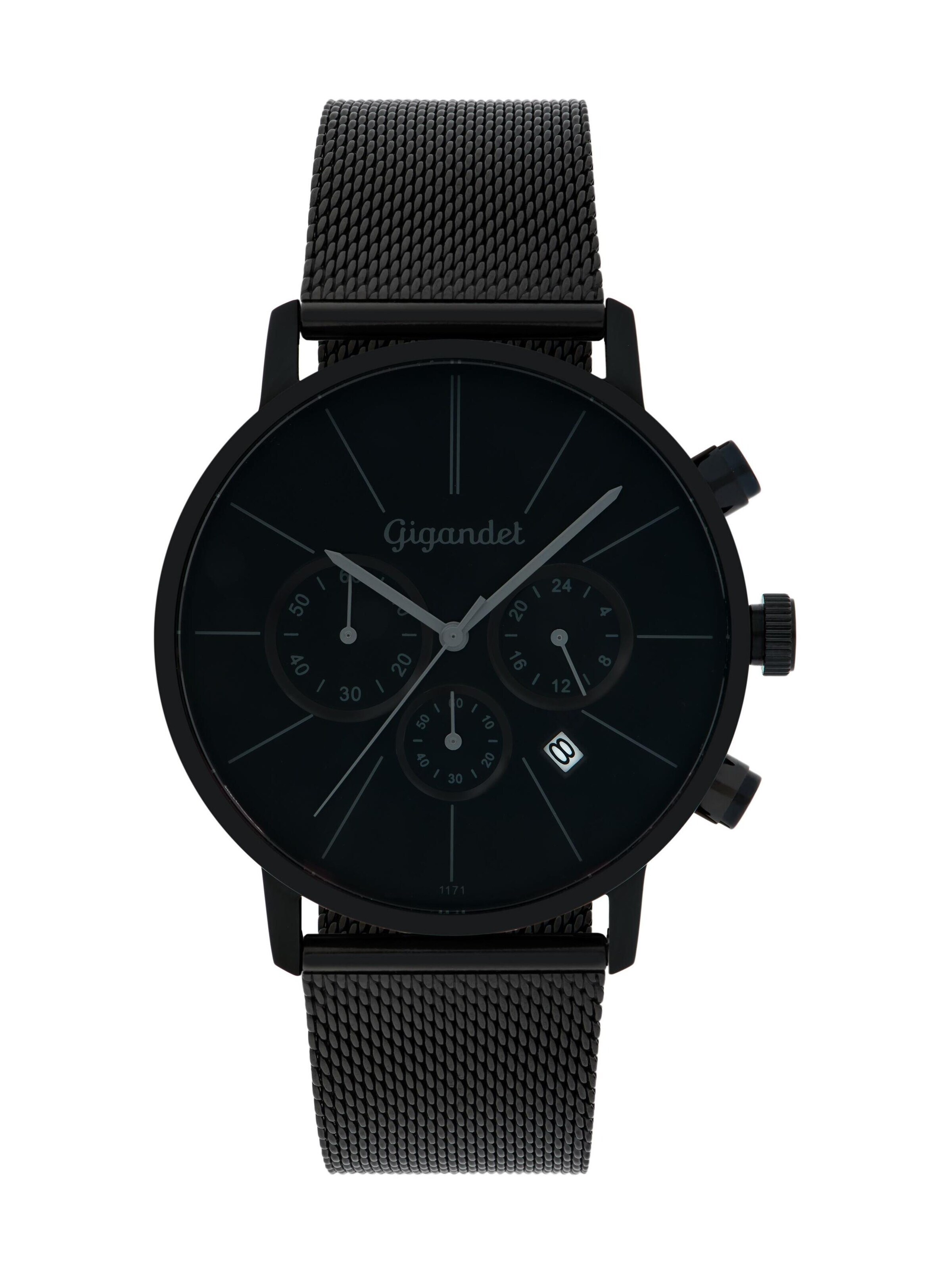 Gigandet Analoog horloge 'MINIMALISM' in Zwart: voorkant