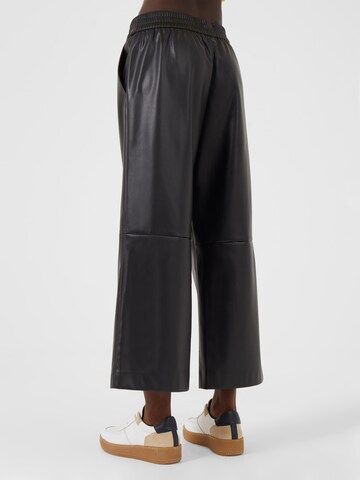 FRENCH CONNECTION Wide leg Broek 'Etta' in Zwart