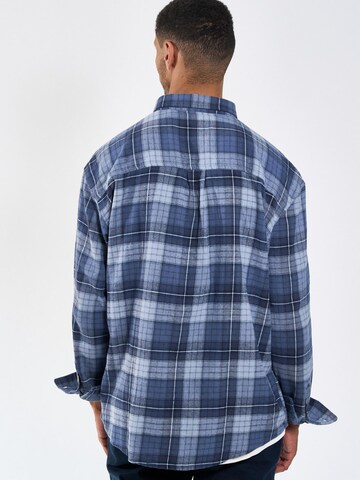 Legends Regular fit Overhemd 'Russel Flannel Check 04' in Blauw
