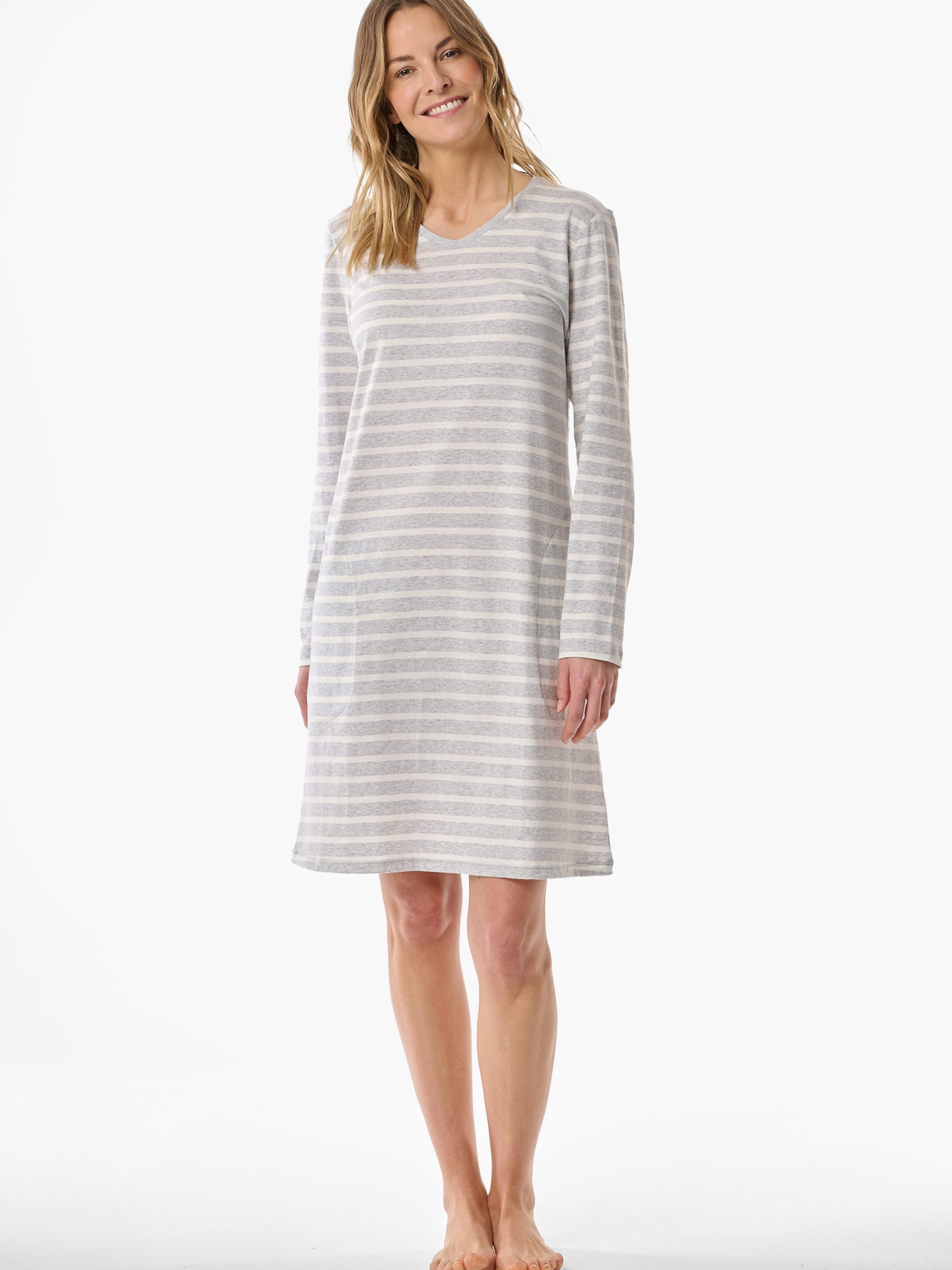 SCHIESSER Nachthemd ' Casual Essentials ' in Grijs