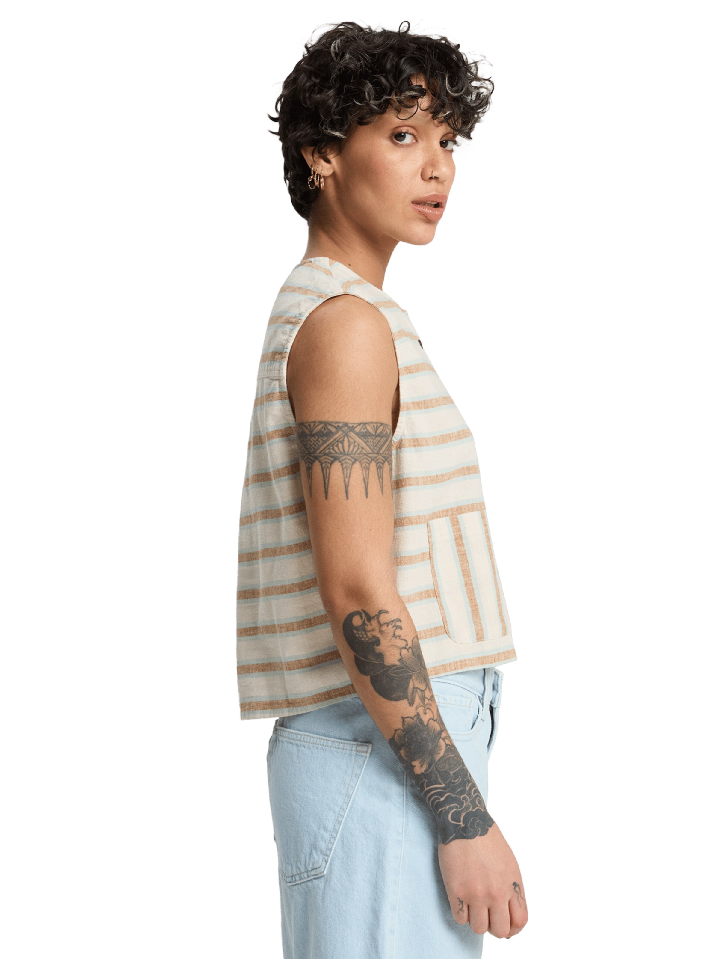 QUIKSILVER Top 'Lomas' in Beige