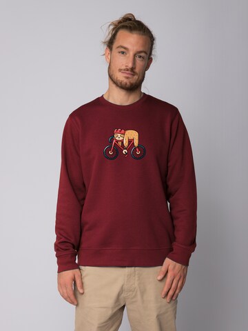 Sweat-shirt ' Sloth ' Watapparel en rouge : devant
