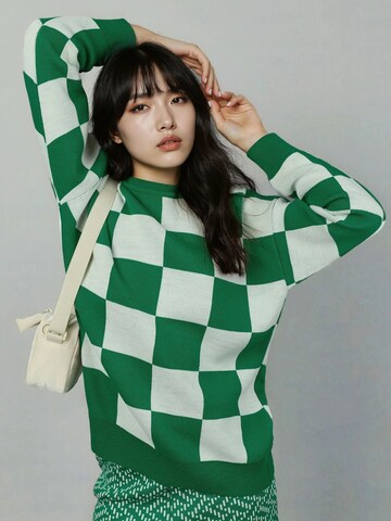 My fashion Sweater 'Pullover' in Green: front