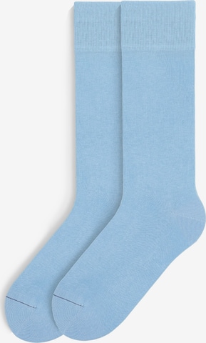 Von Jungfeld Socken 'Signature' in Blau: Vorderseite