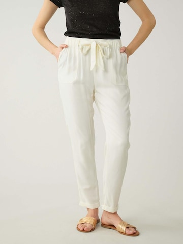 Effilé Pantalon 'Elida' Deeluxe en beige : devant
