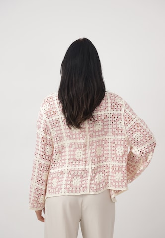 CHERRY KOKO Gebreid vest in Roze