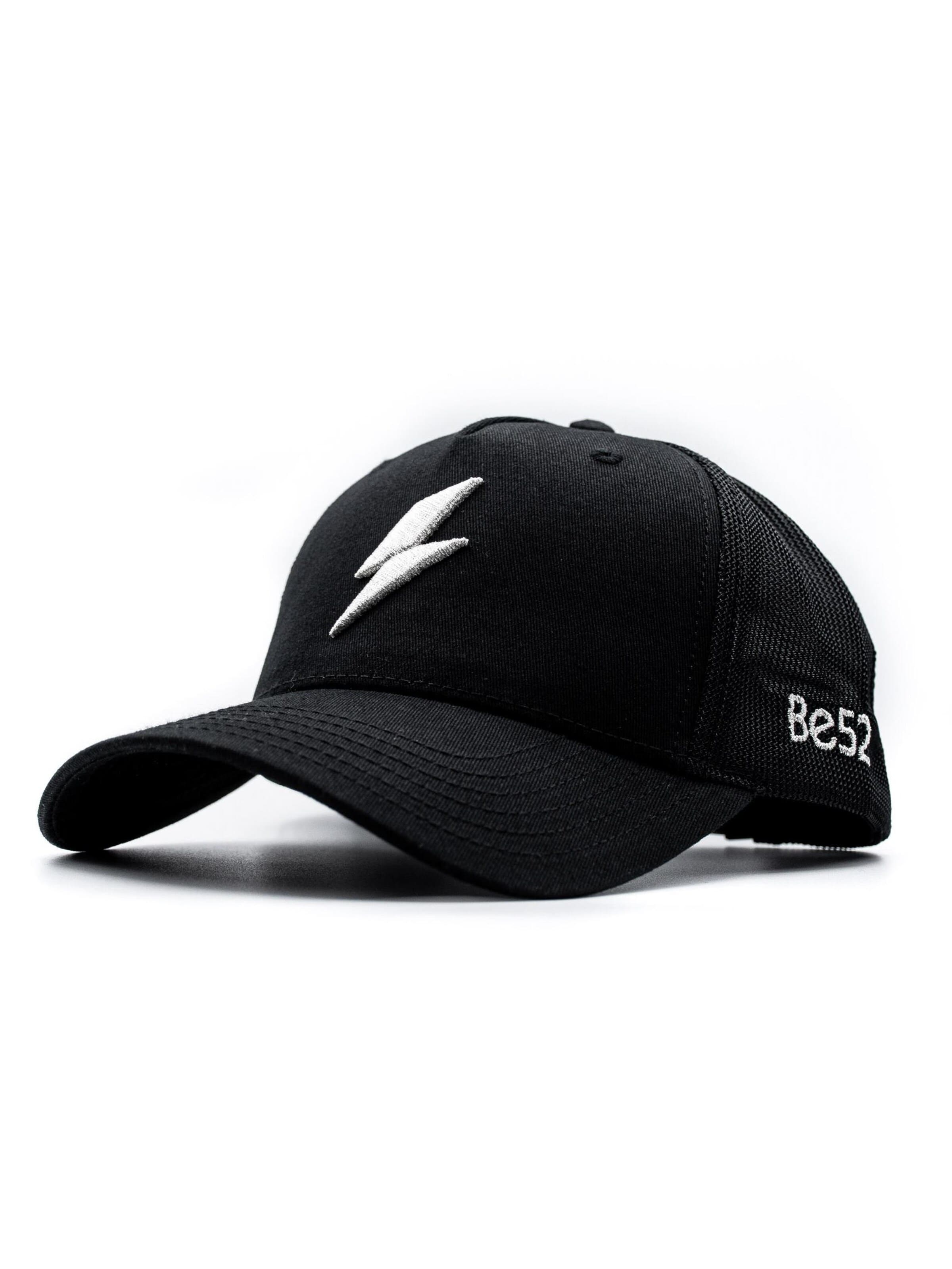 Be52 Cap 'Bolt premium'‌‌ in Silber: Vorderseite