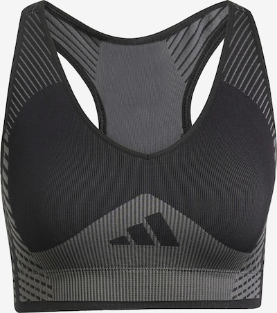 ADIDAS PERFORMANCE Sportski grudnjak 'AEROKNIT Training Light Support' u siva / crna, Pregled proizvoda