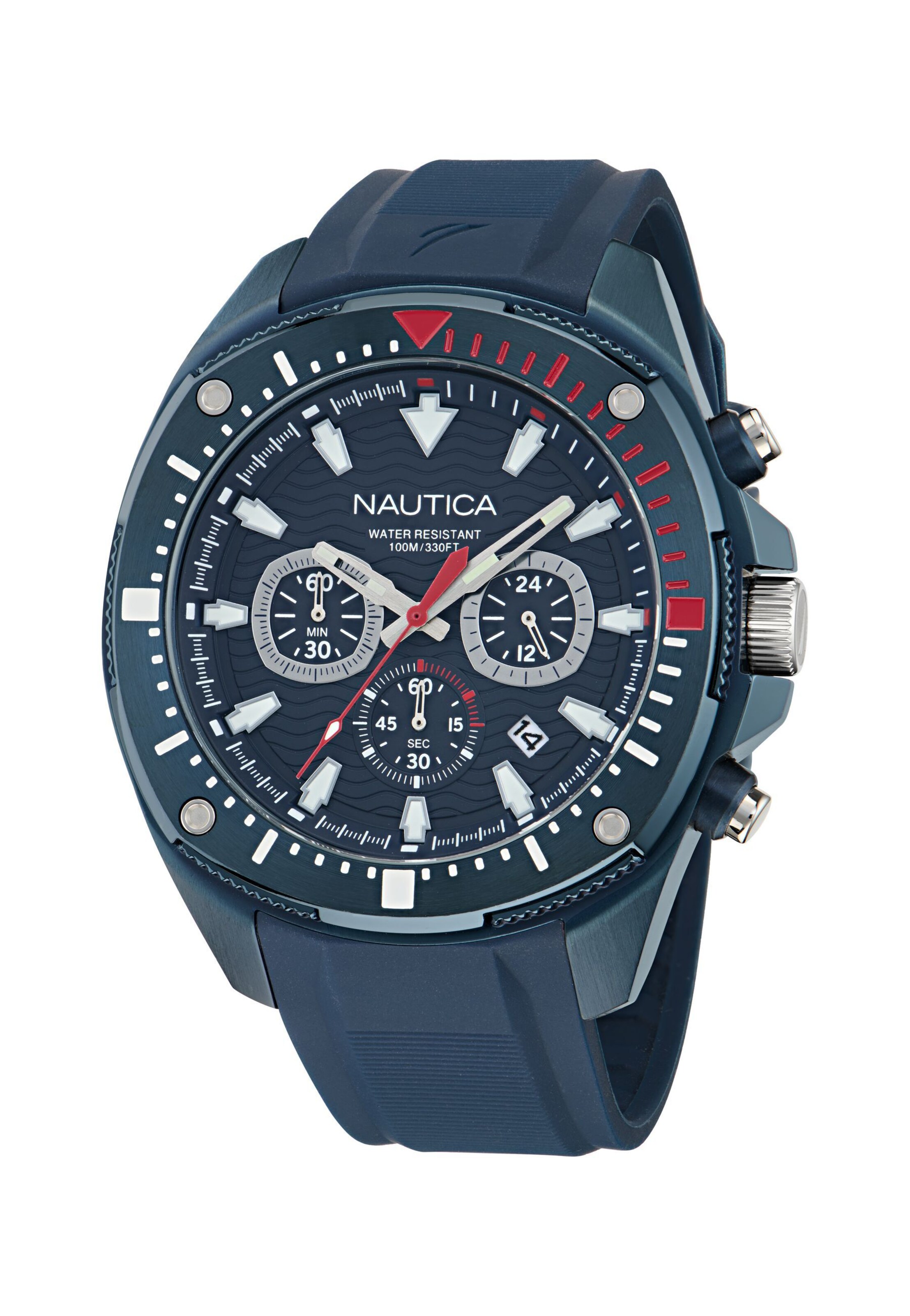 NAUTICA Analoguhr 'NCT BLUESAIL' in Blau: Vorderseite