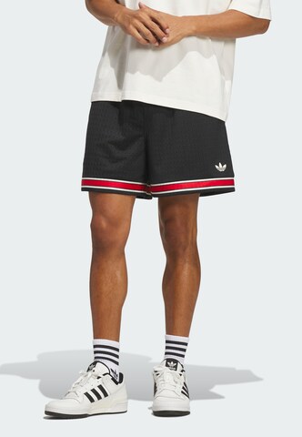 ADIDAS ORIGINALS - Loosefit Calças em preto: frente
