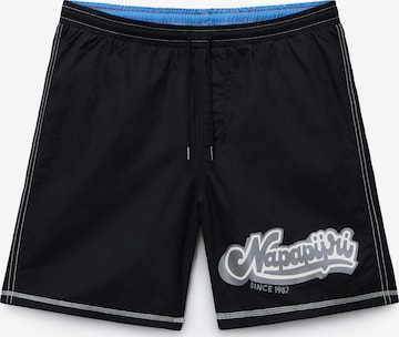 juoda NAPAPIJRI Maudymosi trumpikės 'Zinc': priekis