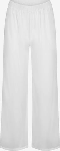 Pantalon à plis La Michaux en blanc : devant