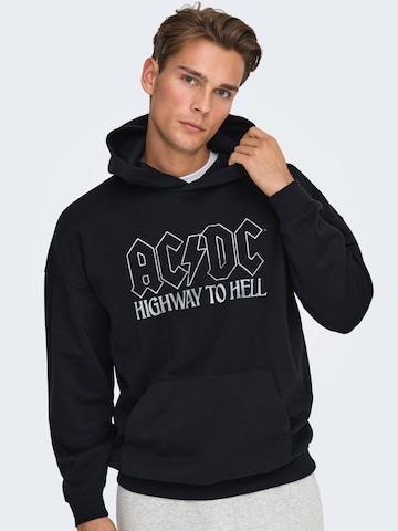Only & Sons Sweatshirt 'ONSACDC' in Black
