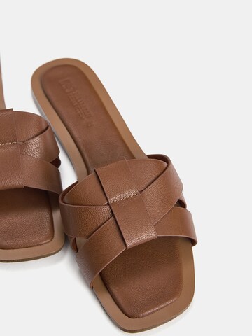 Mule Pull&Bear en marron