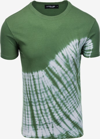 Ombre Shirt 'S1617' in Green: front