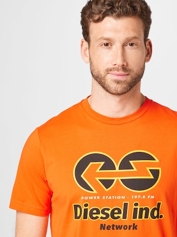 DIESEL Shirt 'JUST' in Orange