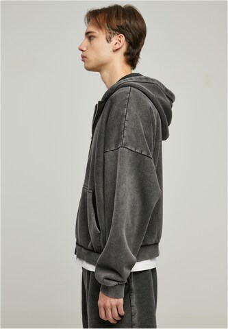 Urban Classics Zip-Up Hoodie in Black