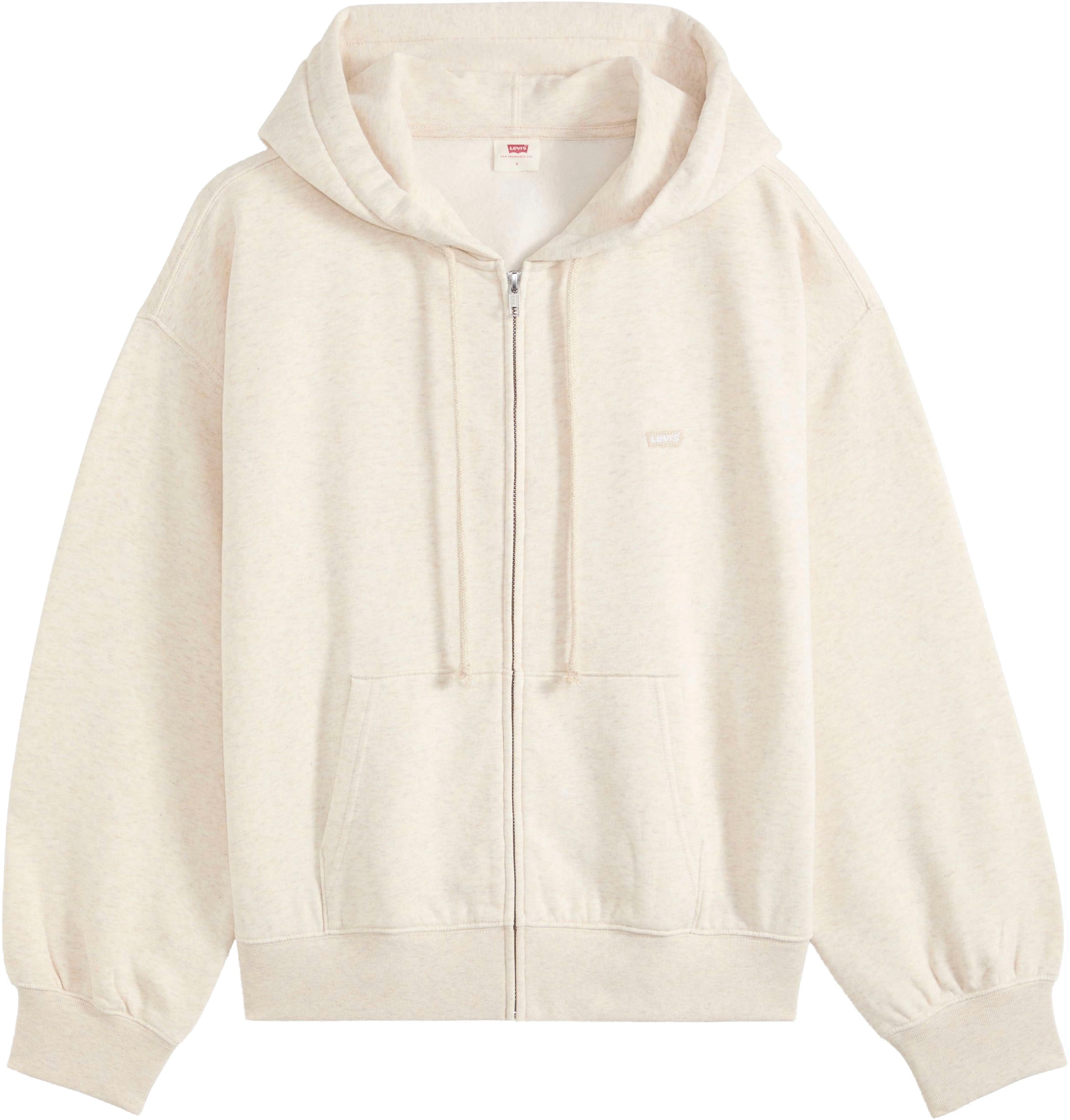 LEVI'S ® Zip-Up Hoodie 'Everyday' in Beige: front