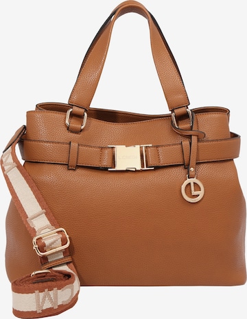 L.CREDI Handbag 'Jinny' in Beige: front