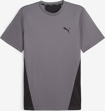 PUMA Performance Shirt 'TRAIN ALL DAY' in Grey: front