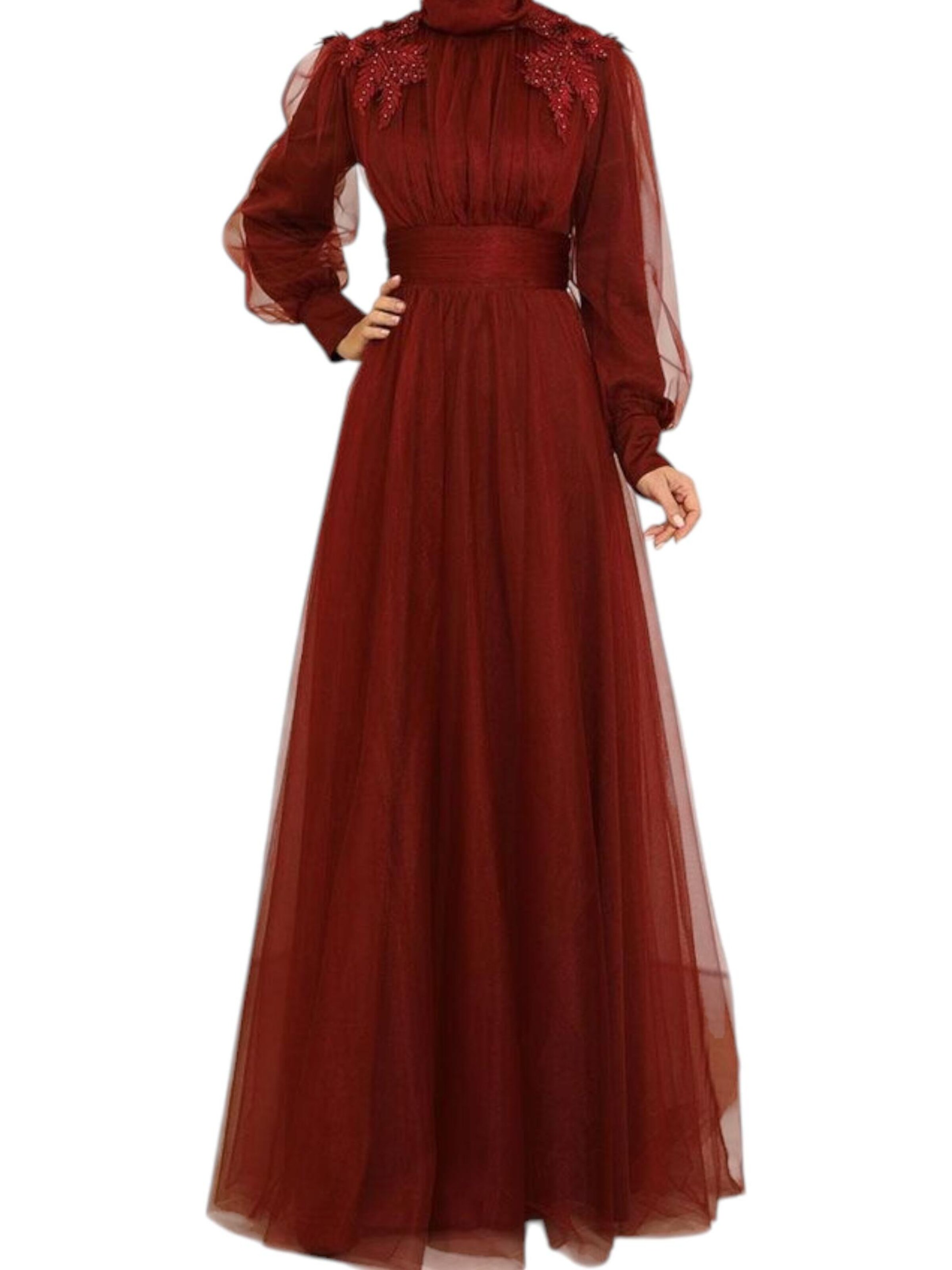 Robe de soirée 'MINEL' fashionshowcase en rouge