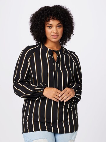 ONLY Carmakoma Bluse 'CARSOLINA' in Schwarz: Vorderseite