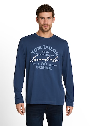 Tricou de la TOM TAILOR pe albastru: față
