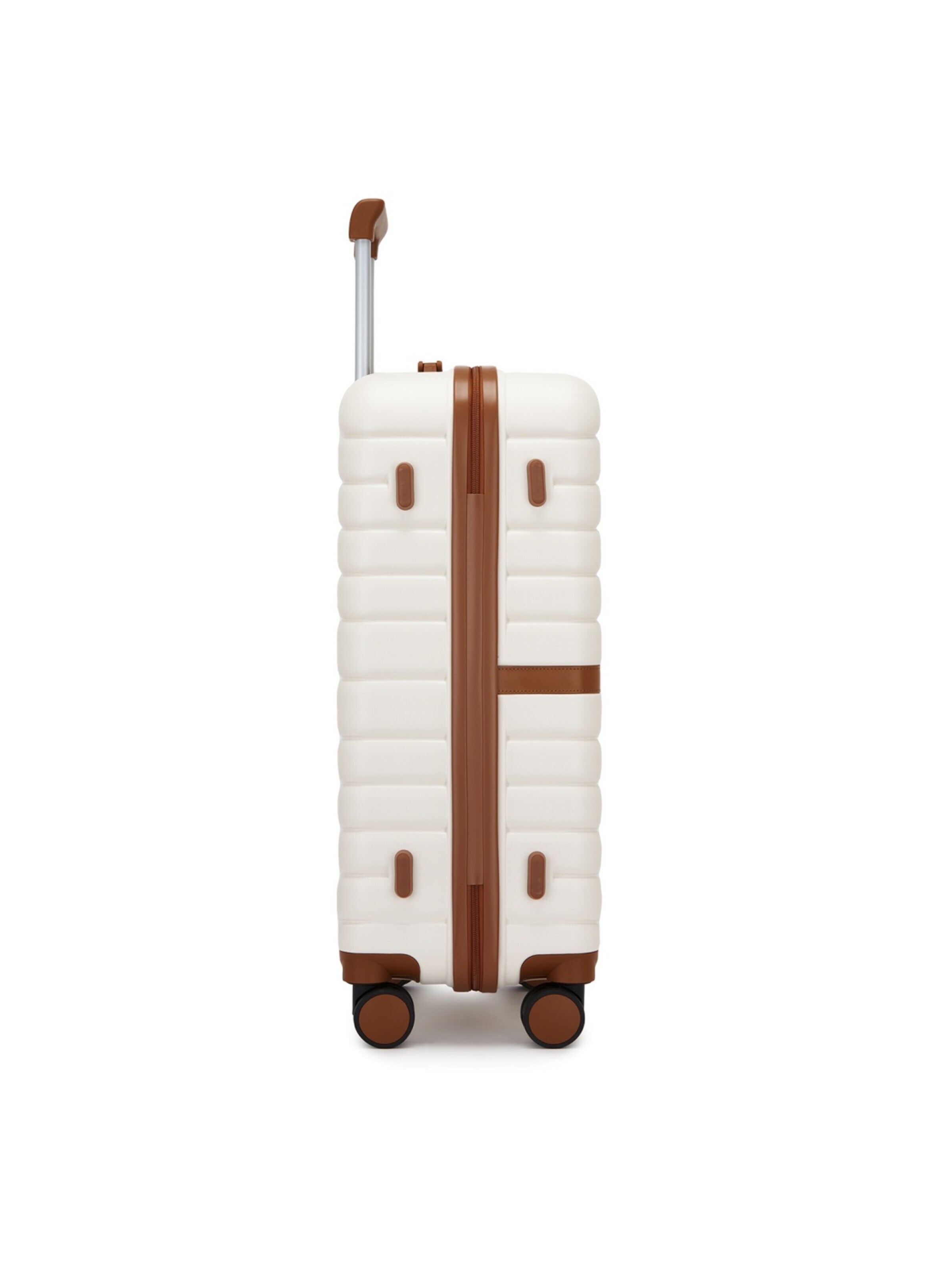 Kono Suitcase '28 Zoll Hartschalen-Trolley aus ABS und PC, Reisekoffer mit den Maßen 50,50 × 29,00 × 76,50 cm für Langreisen' in Brown