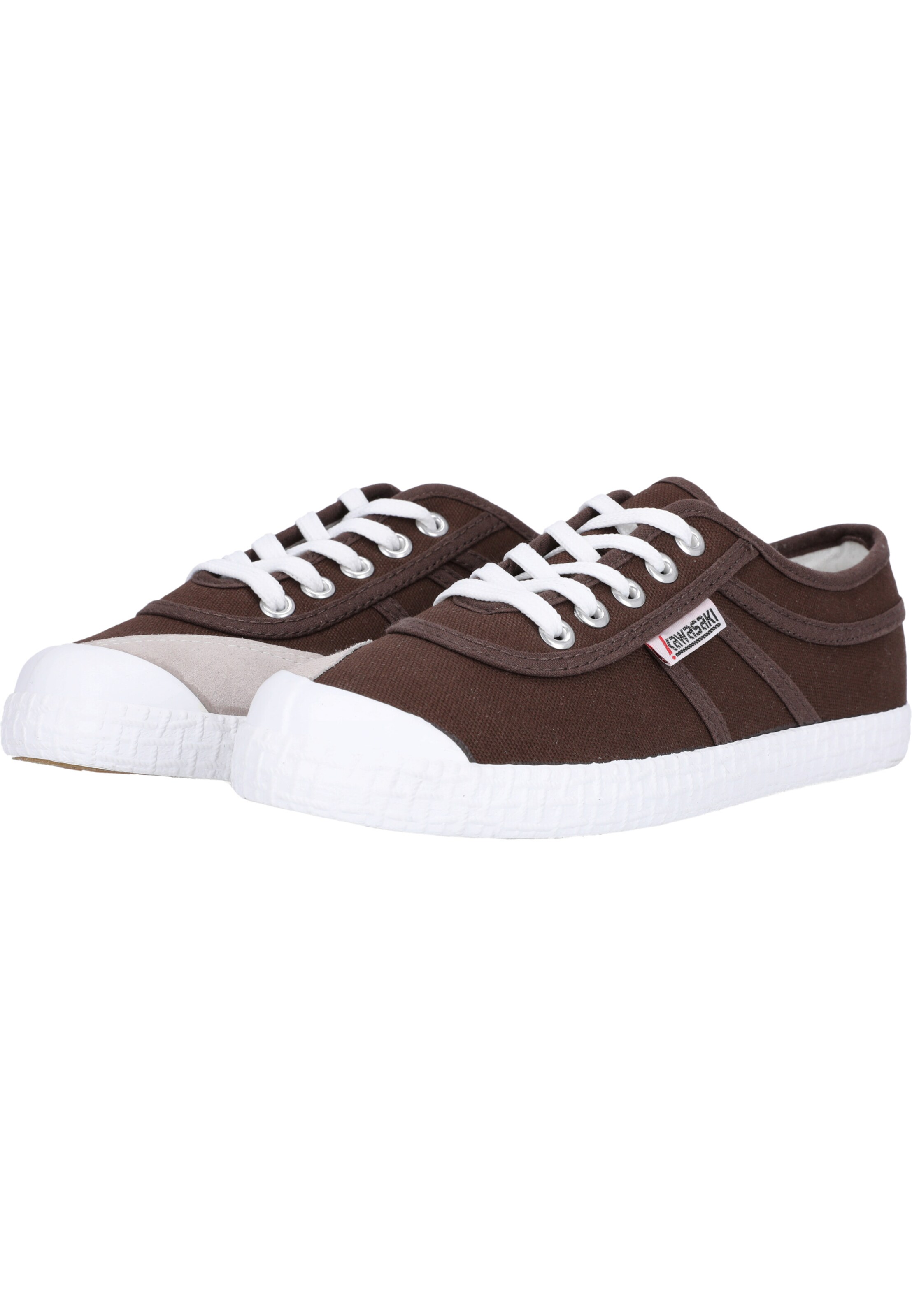 KAWASAKI Sneakers laag 'Original Canvas' in Bruin