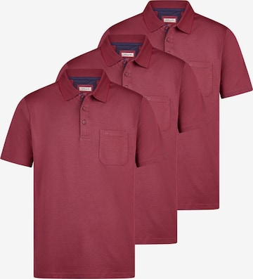 redmond Shirt 'Basic' in Rot: Vorderseite