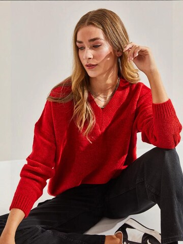 Bianco Lucci Pullover in Rot