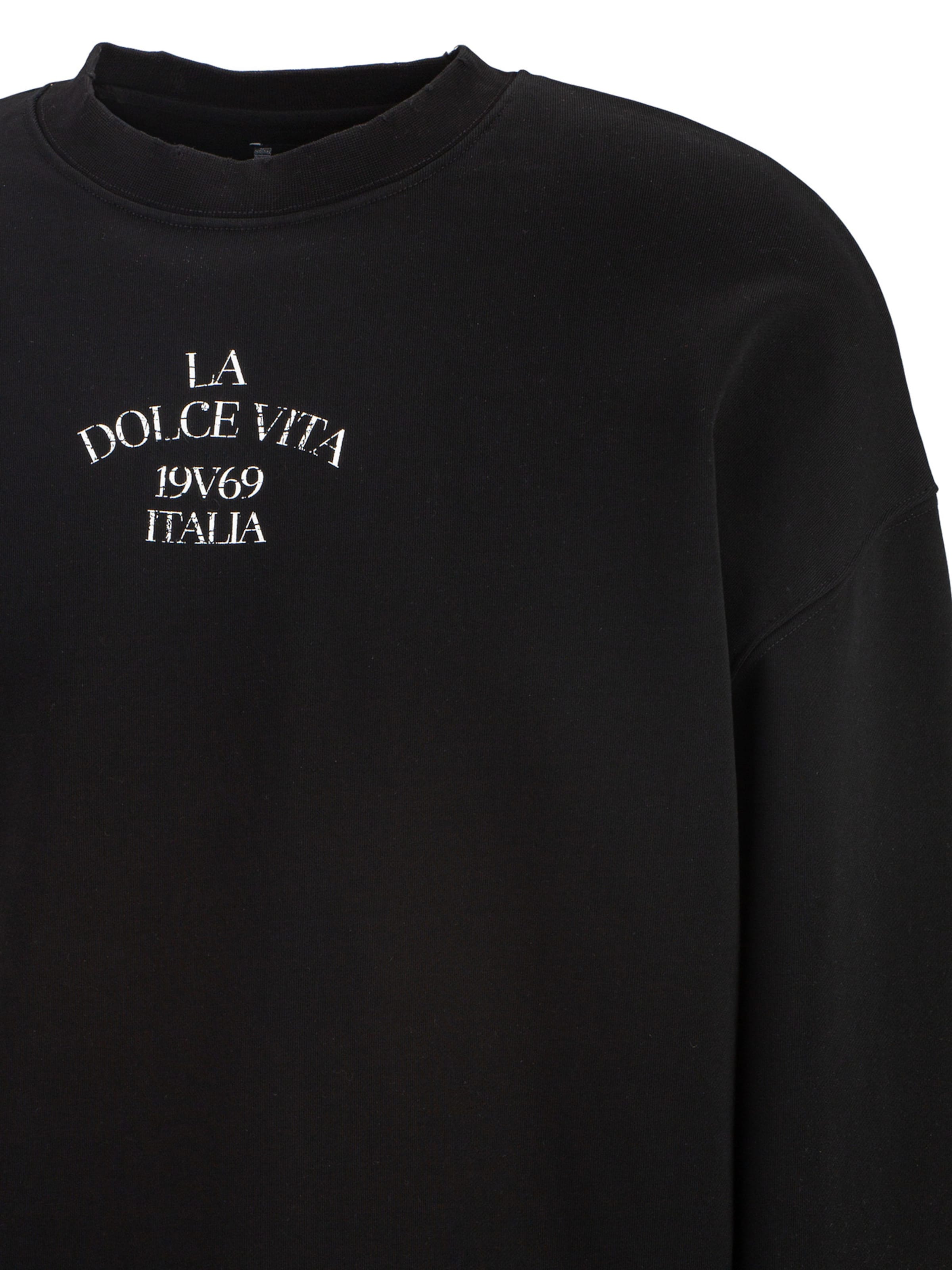 Sweat-shirt 'Omero Marina' 19V69 ITALIA en noir