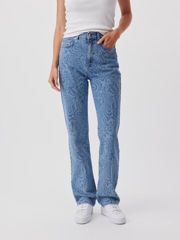 LeGer by Lena Gercke Loosefit Plisserte jeans 'Shari' i blå: forside