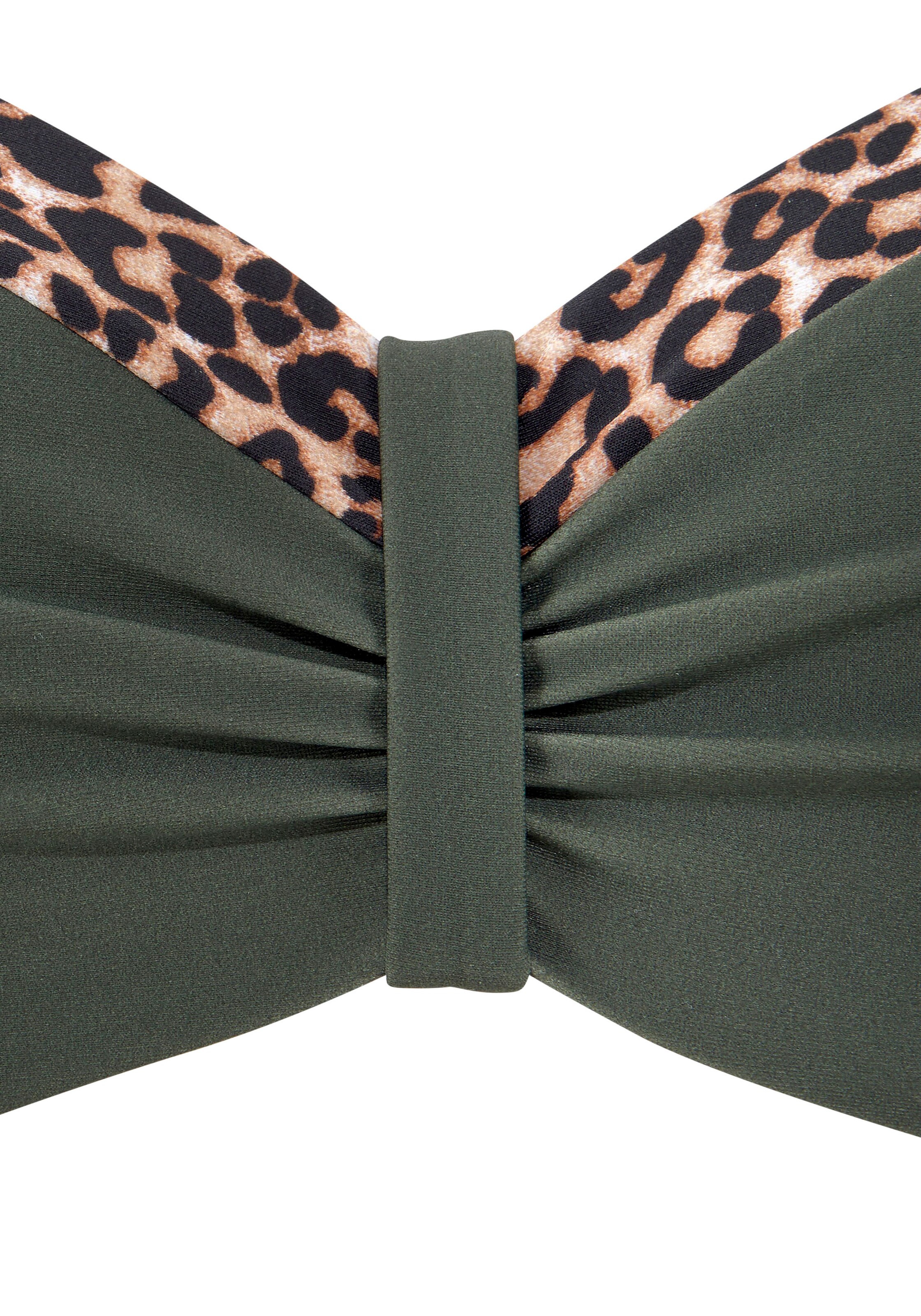 LASCANA Bandeau Bikini top in Green