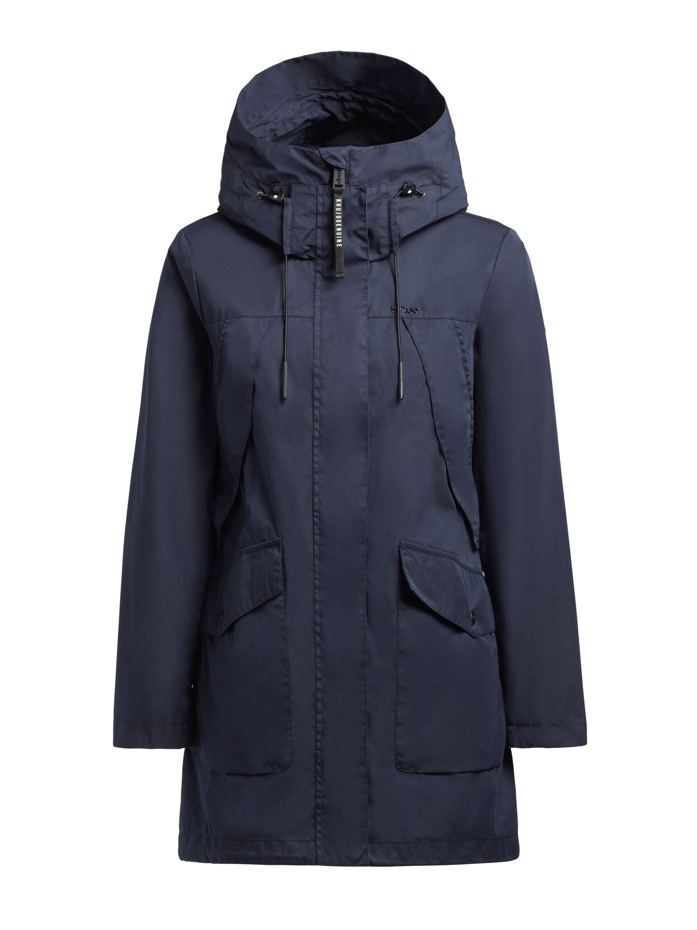 Parka di mezza stagione di khujo in blu: frontale