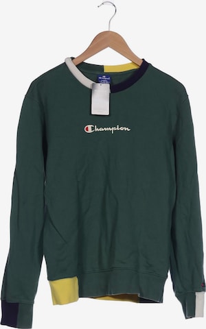 Champion Sweatshirt & Zip-Up Hoodie in L in Green: front