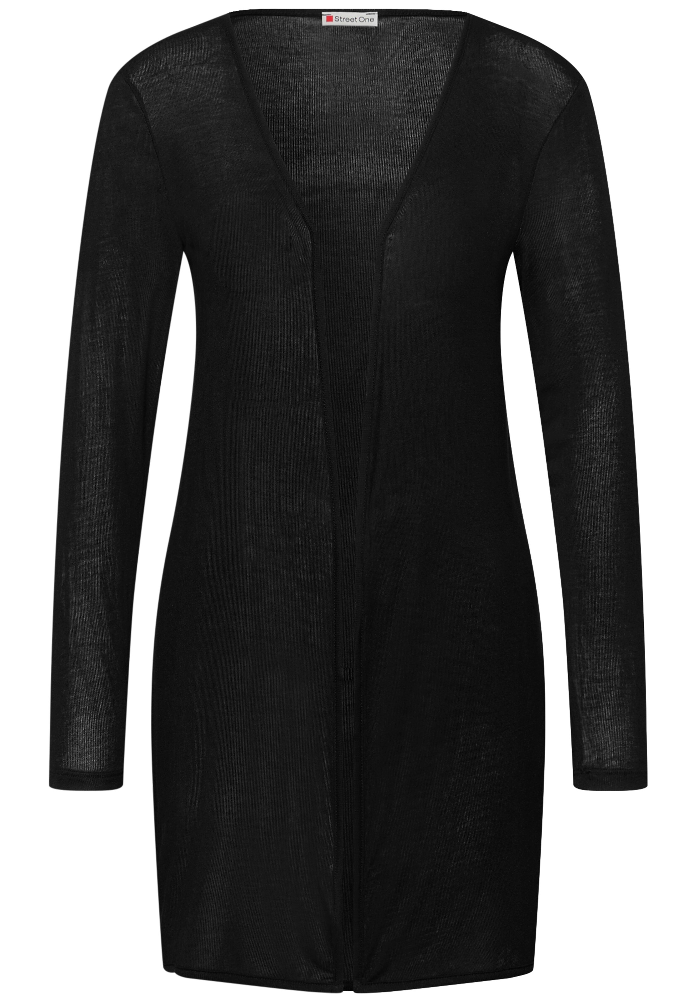 STREET ONE Strickjacke in Schwarz: Vorderseite
