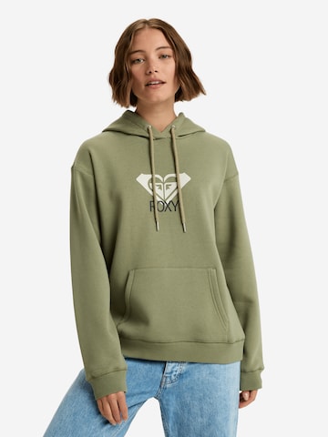 ROXY Sweatshirt 'Surf Stoked Brushed Art' in Green: front