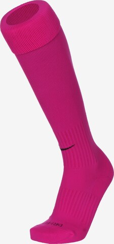 NIKE Soccer Socks 'Classic II' in Pink: front