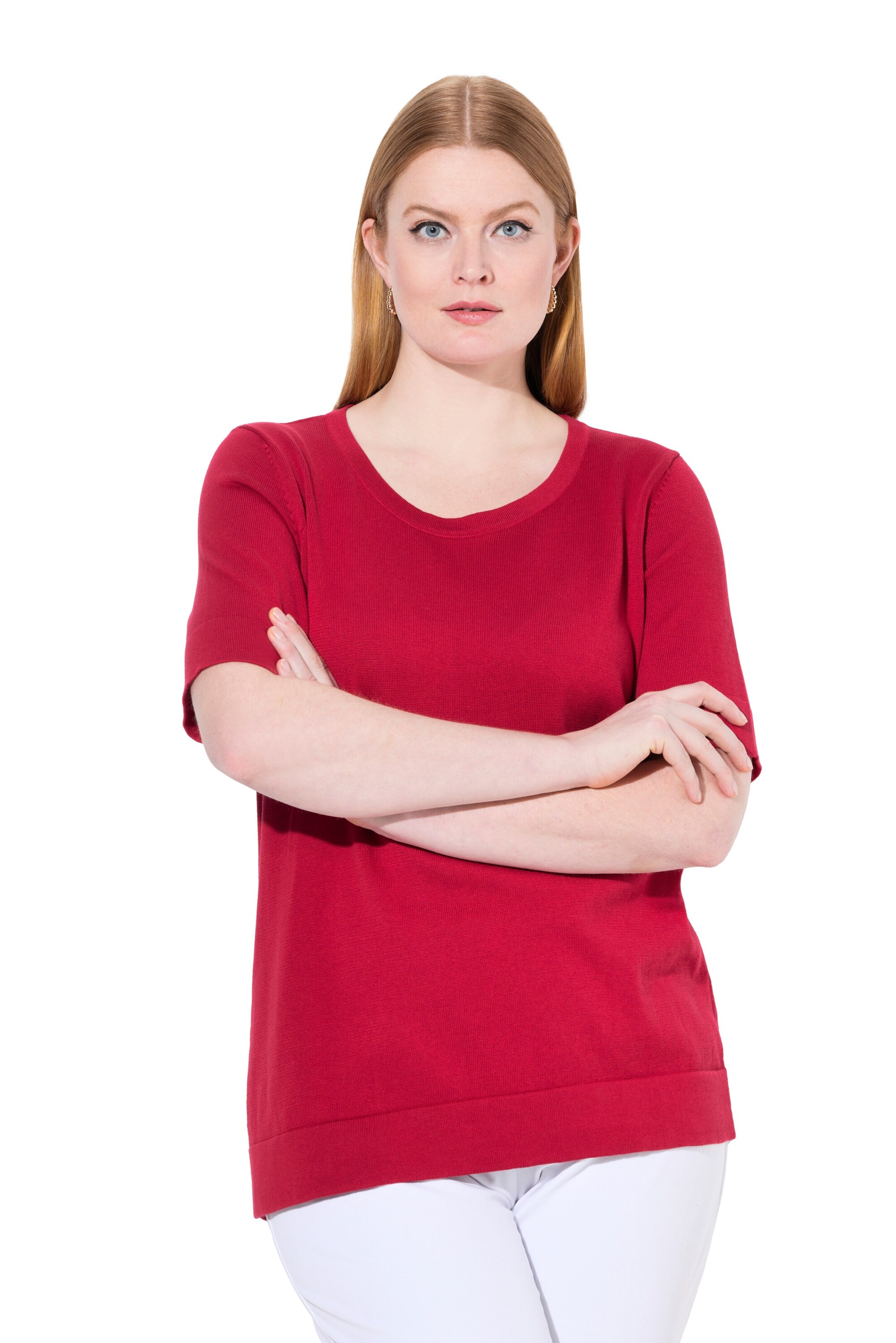 Ulla Popken Pullover in Rot: Vorderseite
