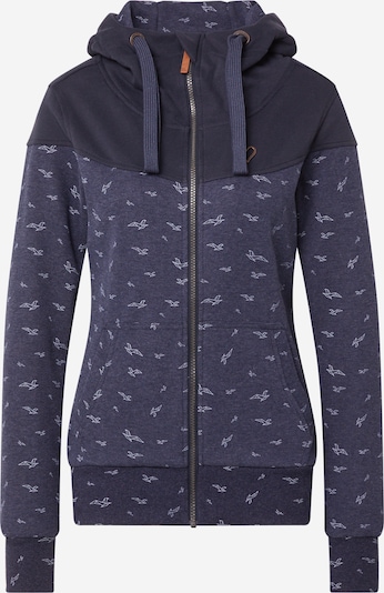 Alife and Kickin Veste de survêtement 'Palina' en bleu nuit / bleu-gris / caramel / blanc, Vue avec produit